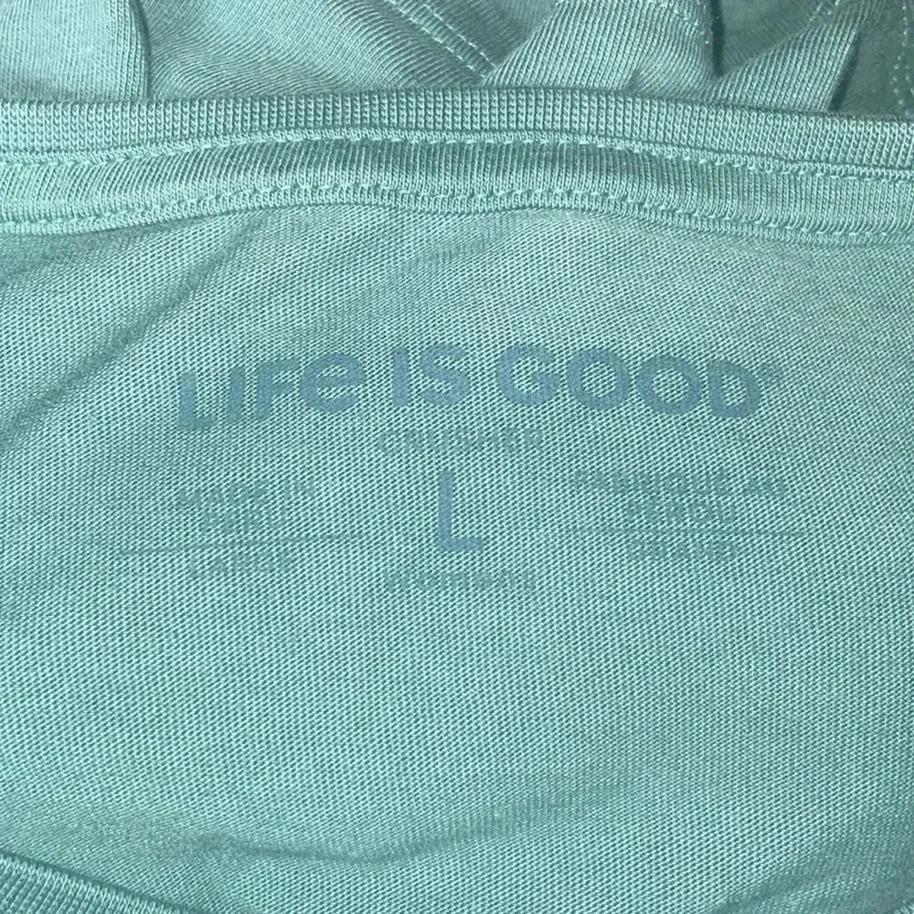 Life is Good Women’s Green Graphic T-Shirt Size Large - Picture 3 of 6